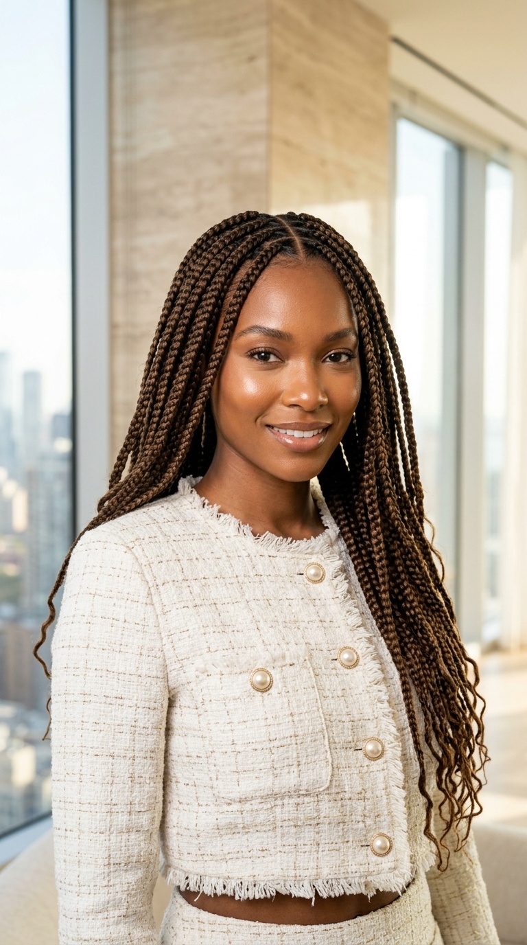 Box Braids Hairstyle Black Women