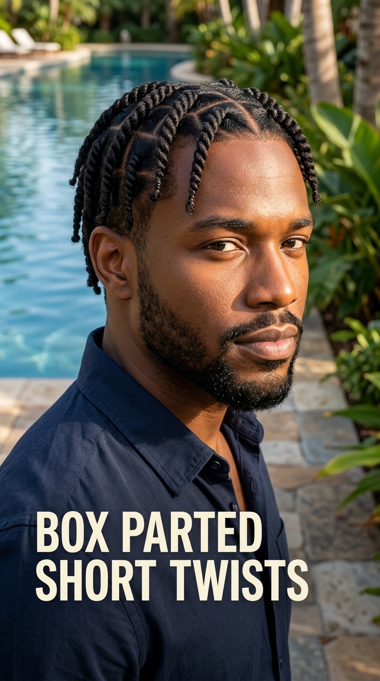 Box Parted Short Twists