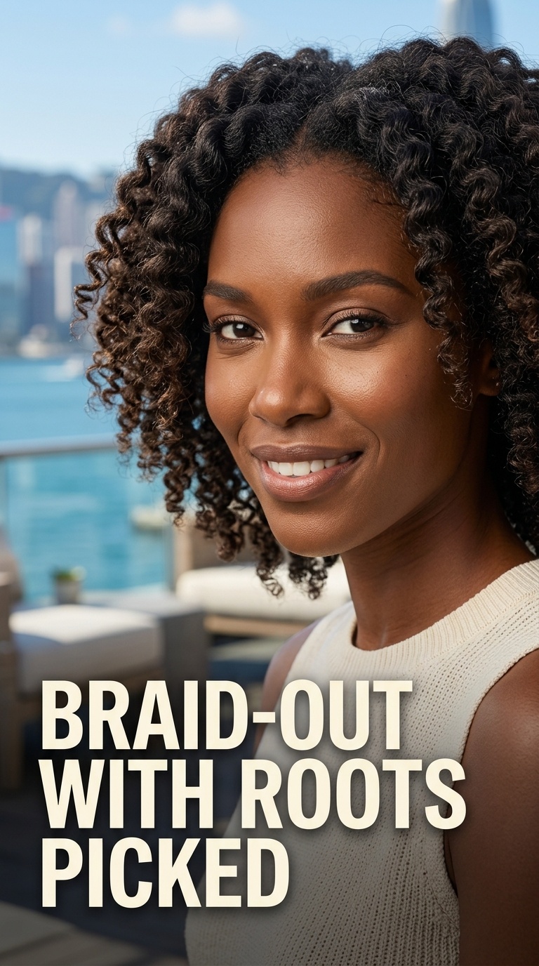 Braid-Out with Roots Picked