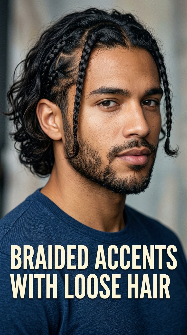 Braided Accents with Loose Hair