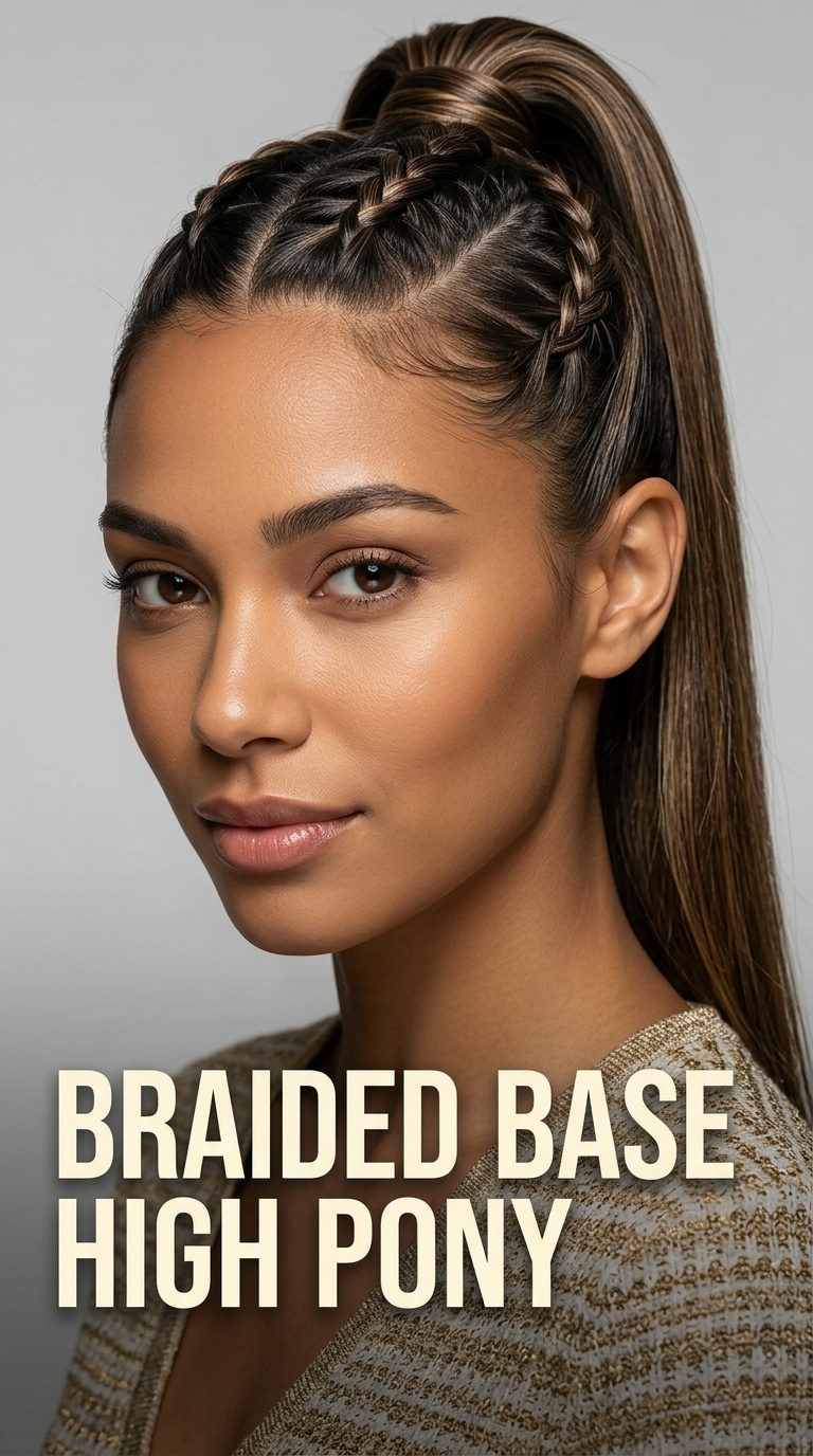 Braided Base High Pony