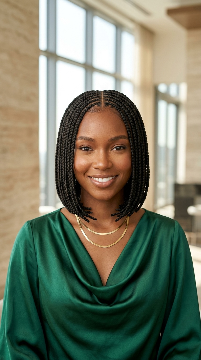 Braided Bob For Black Women