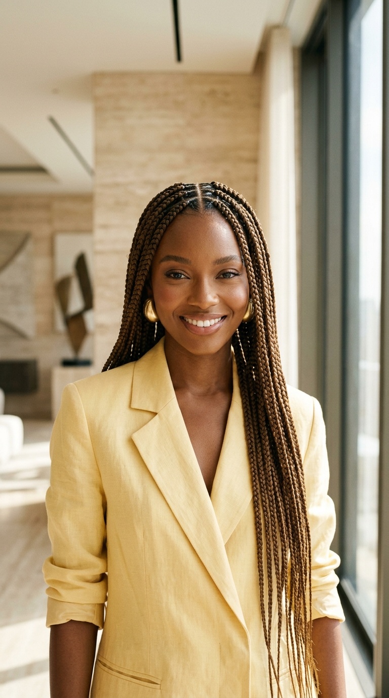Braided Box Braids Hairstyles
