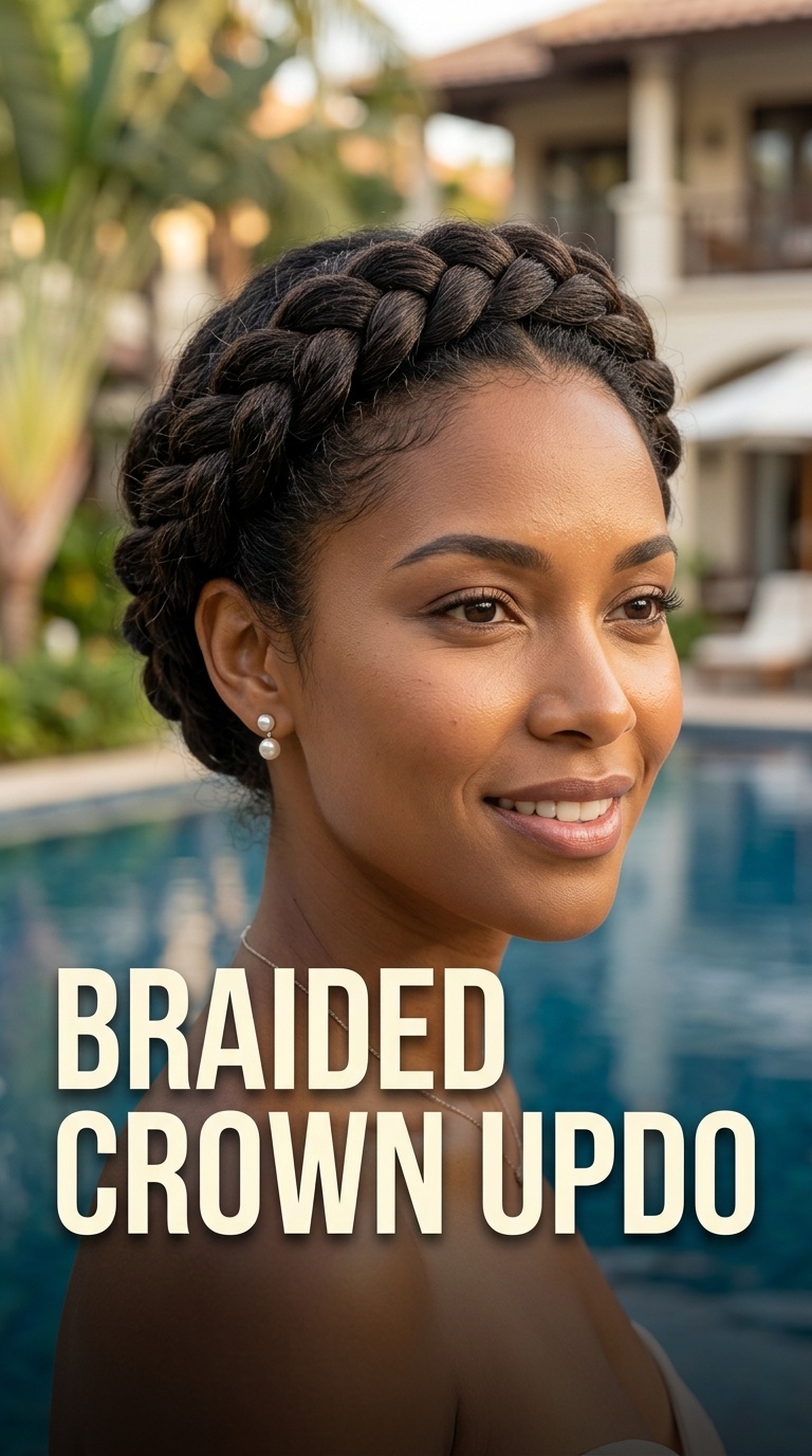 Braided Crown Updo
