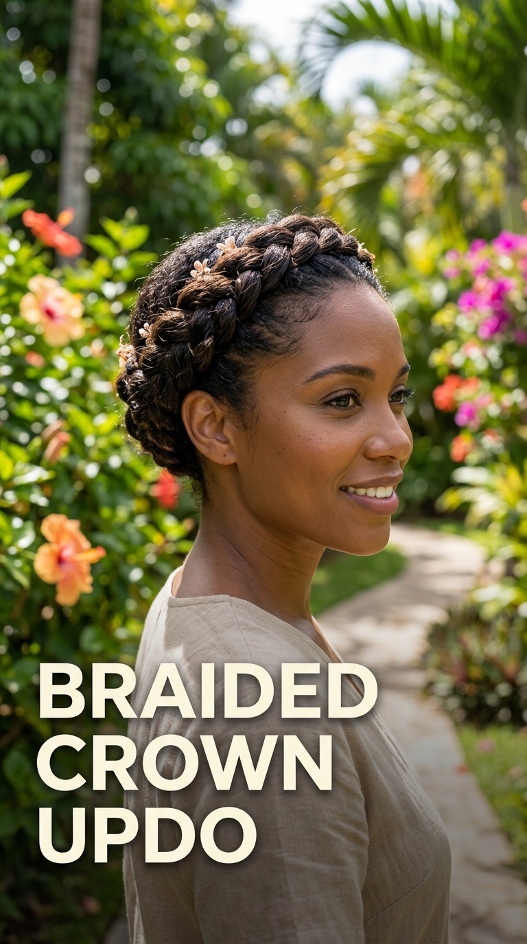 Braided Crown Updo
