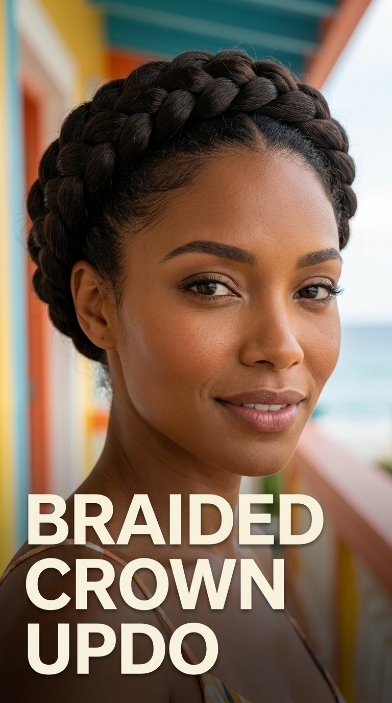 Braided Crown Updo