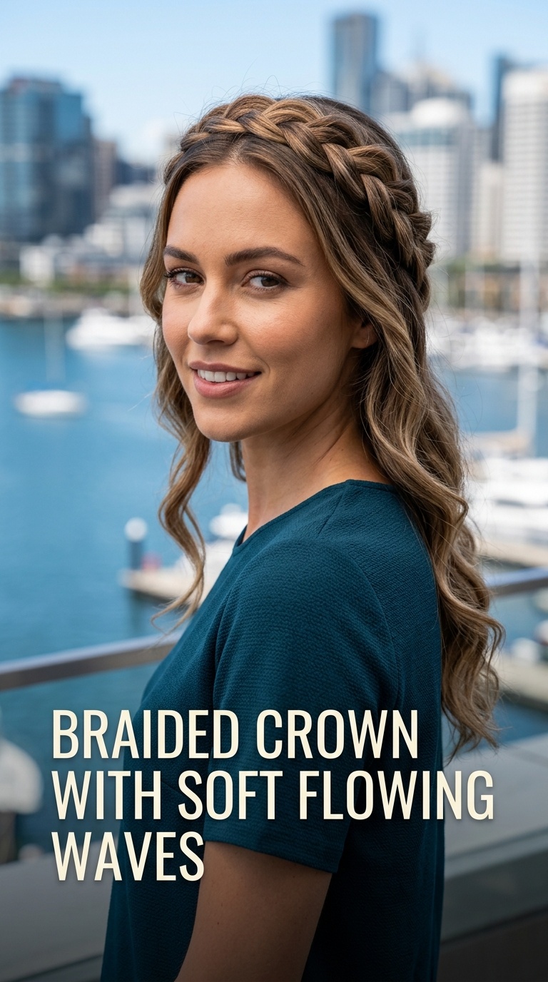 Braided Crown with Soft Flowing Waves