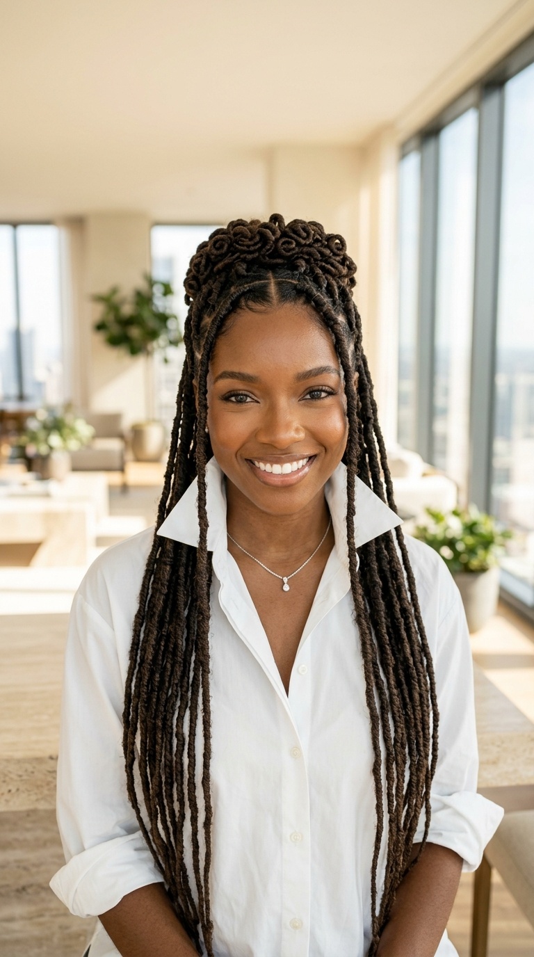 Braided Loc Hairstyles