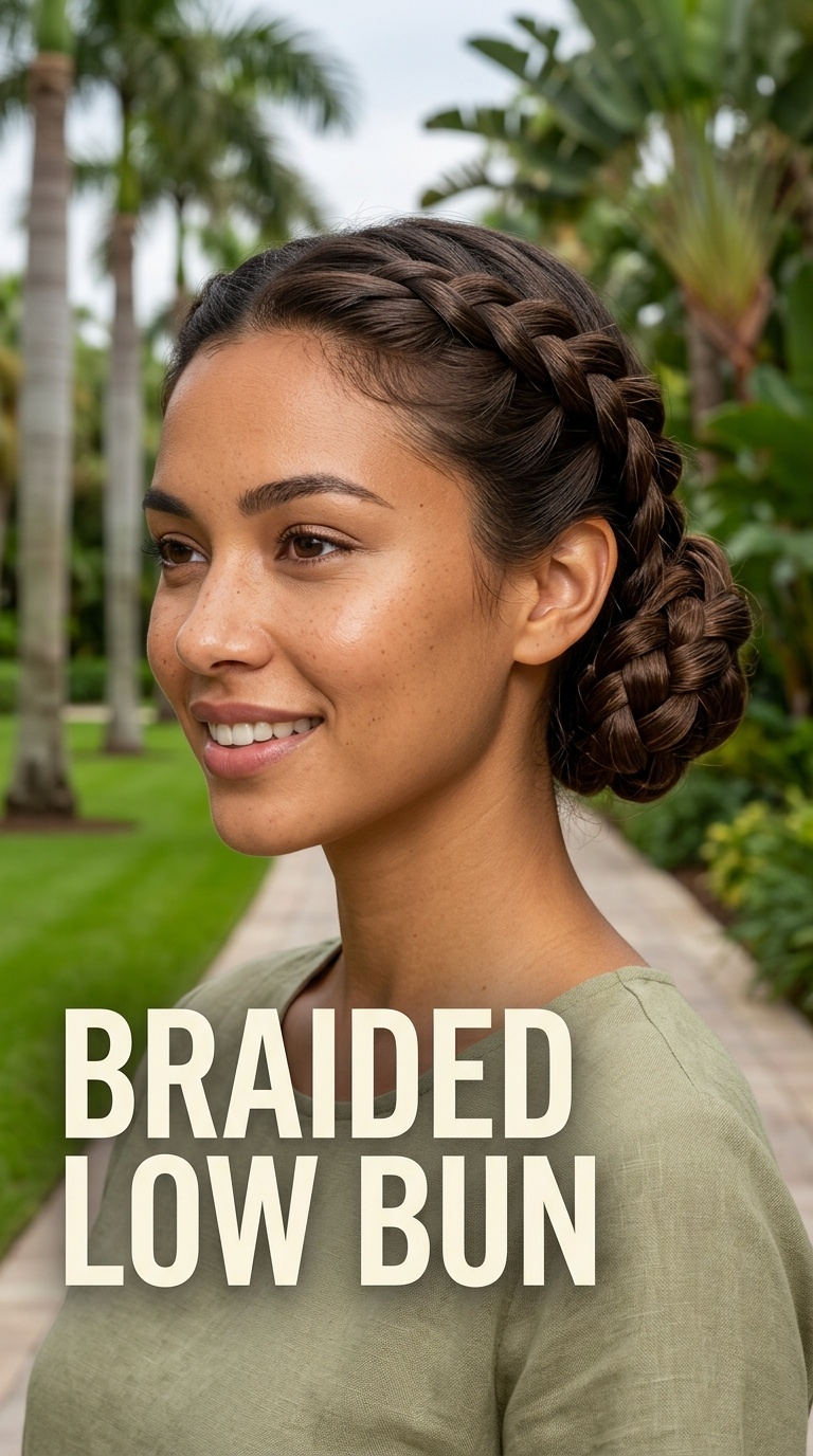 Braided Low Bun