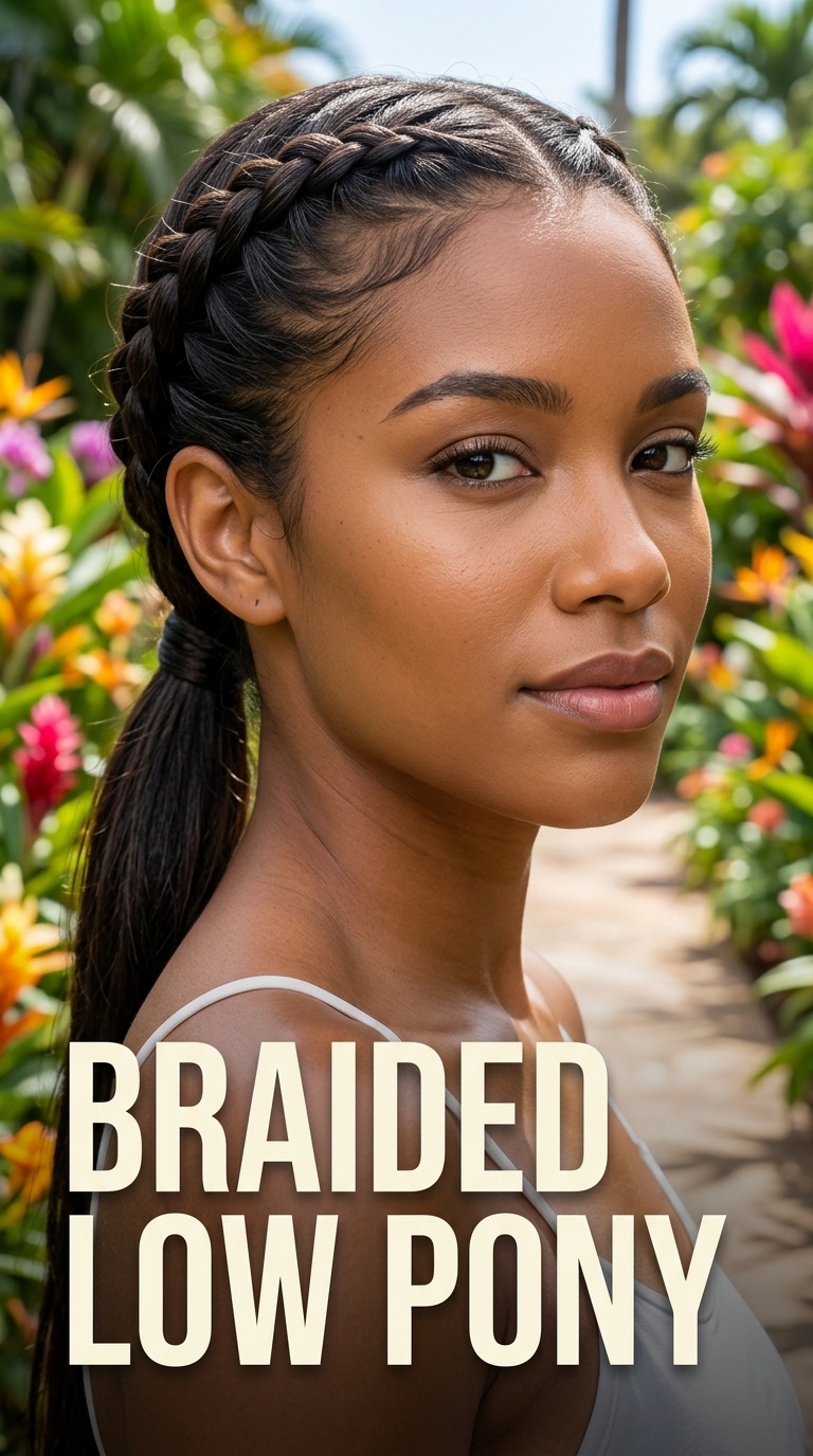 Braided Low Pony