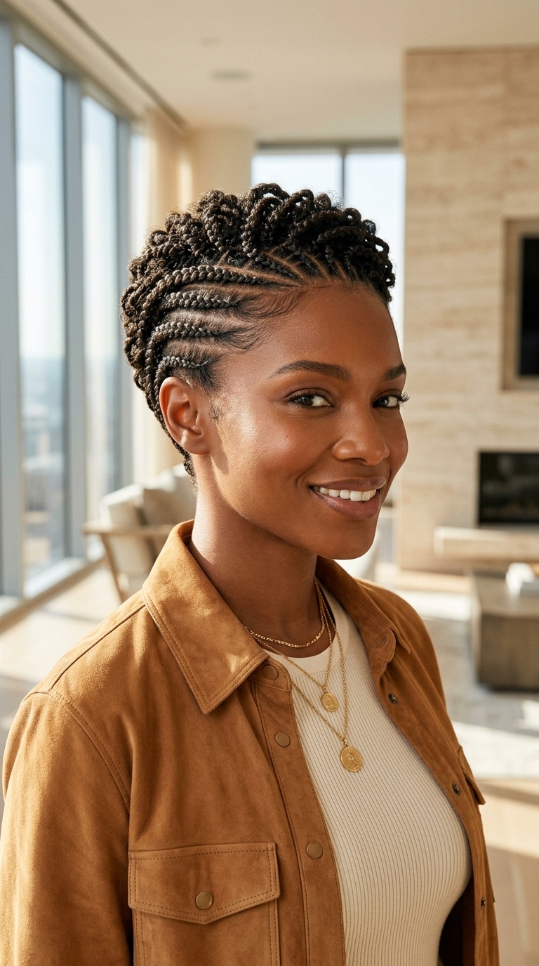 Braided Pixie Hairstyles Black Women