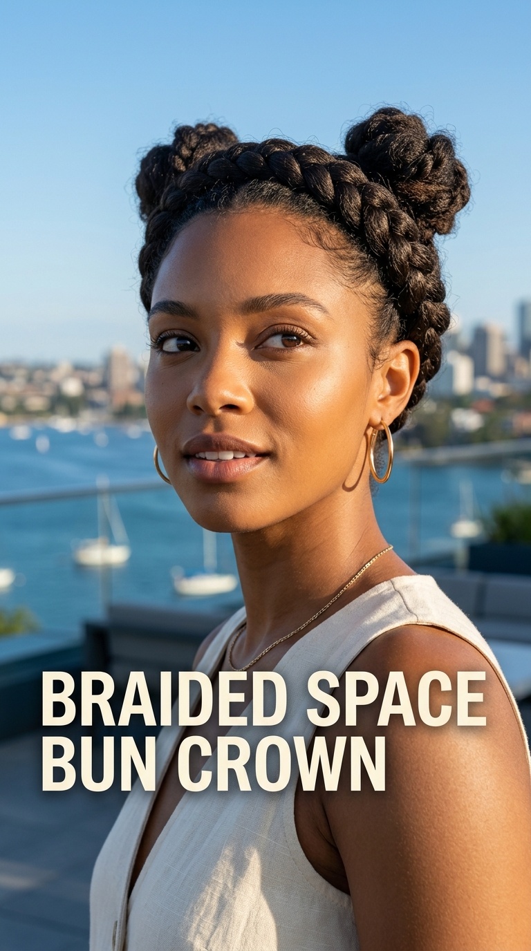 Braided Space Bun Crown