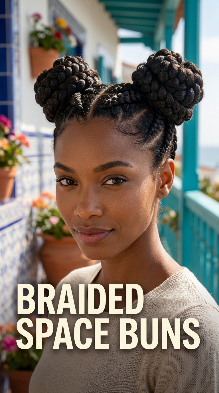 Braided Space Buns