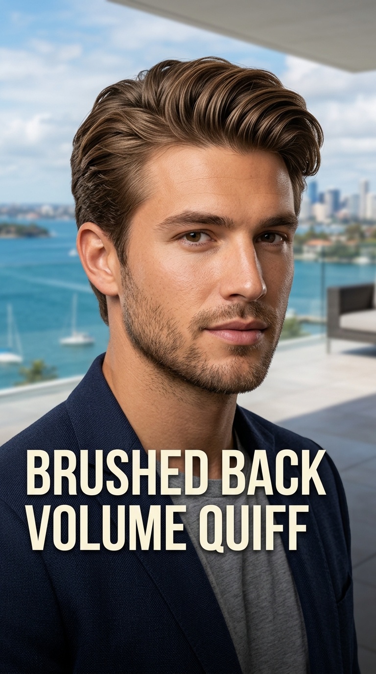 Brushed Back Volume Quiff