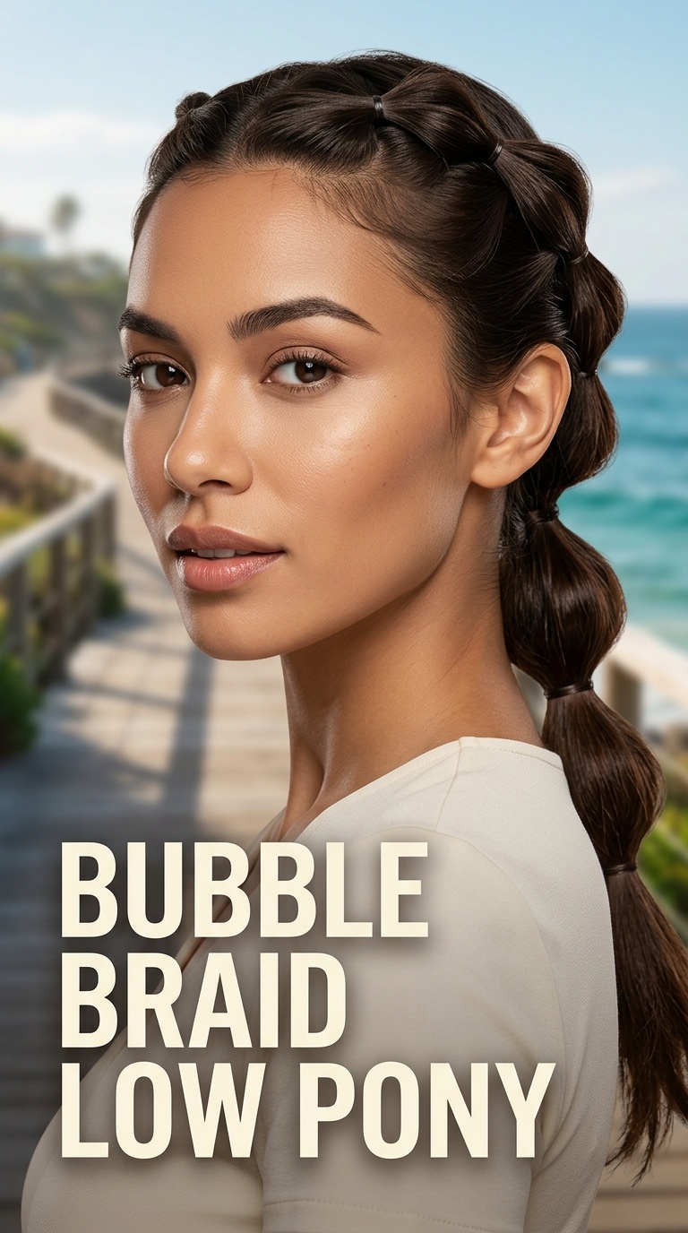Bubble Braid Low Pony