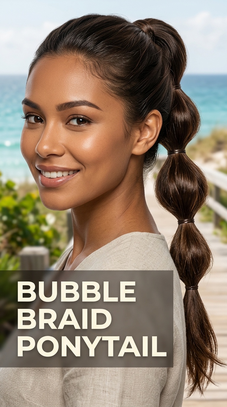 Bubble Braid Ponytail