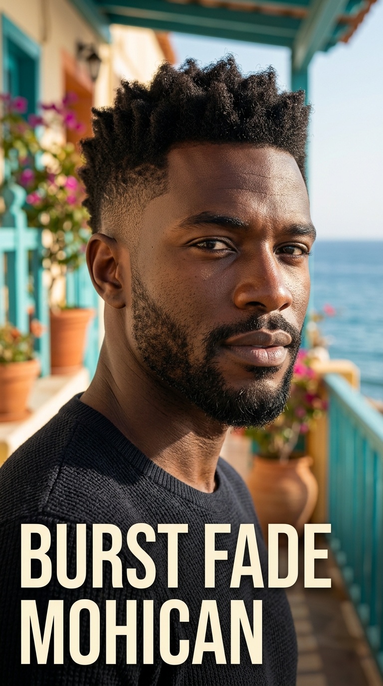 Burst Fade Mohican