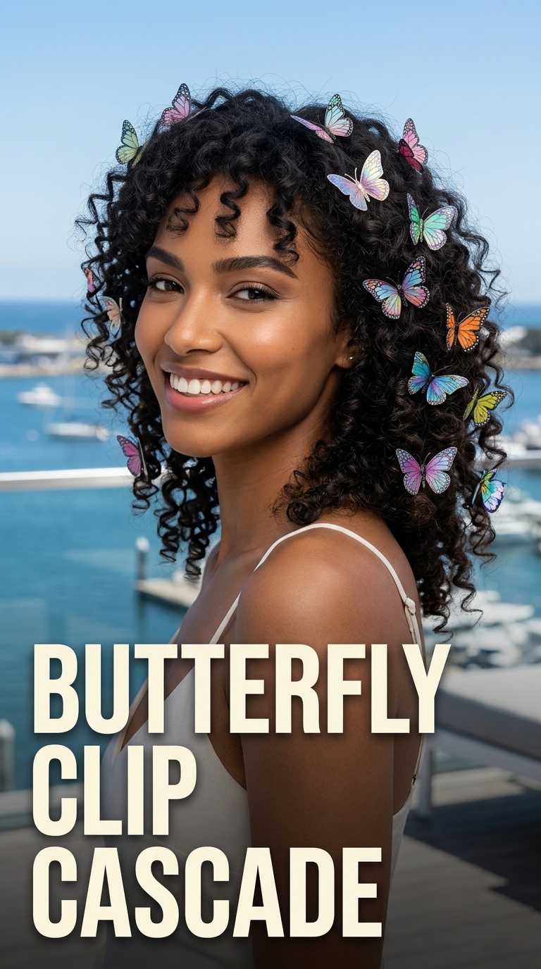 Butterfly Clip Cascade