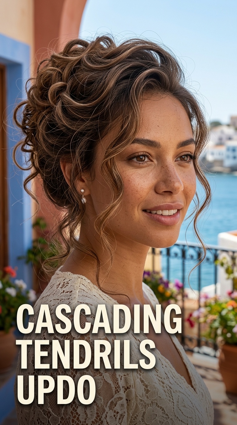 Cascading Tendrils Updo