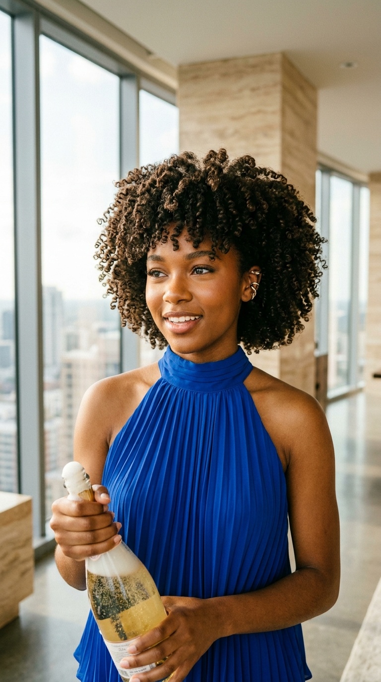 Champagne Bottle Birthday Photoshoot Ideas Black Women