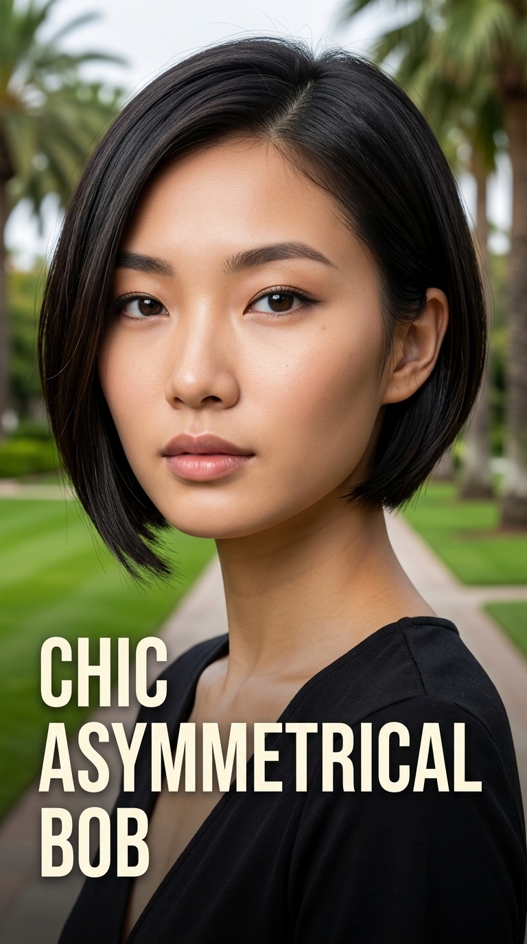 Chic Asymmetrical Bob