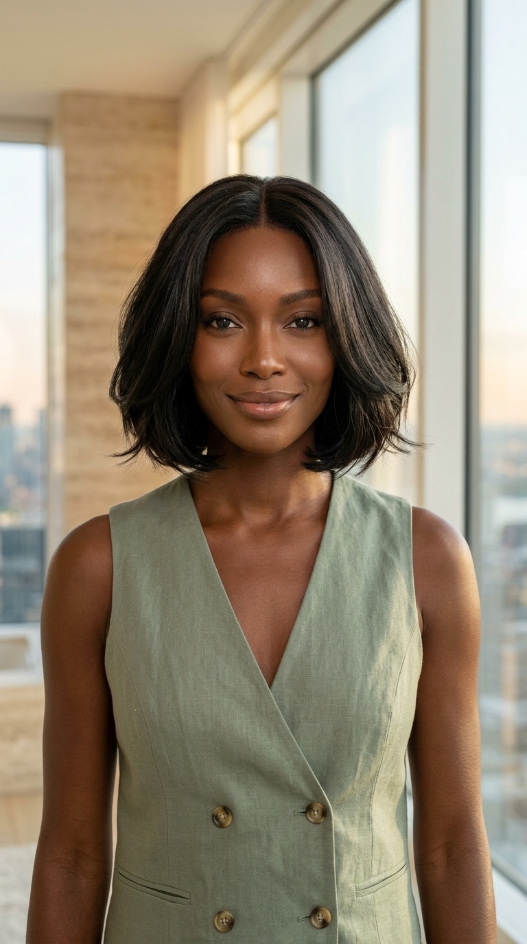 Chin Length Bob Wig Style