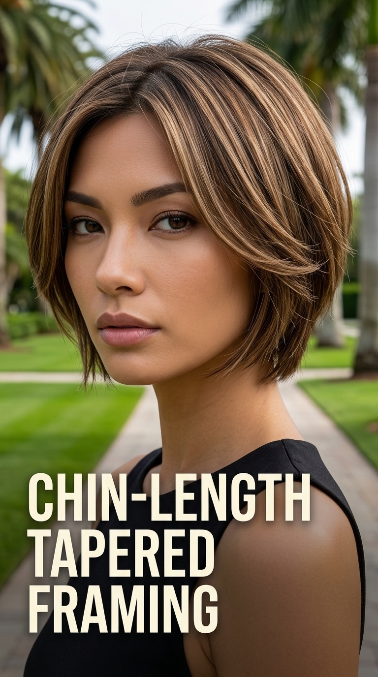 Chin-Length Tapered Framing