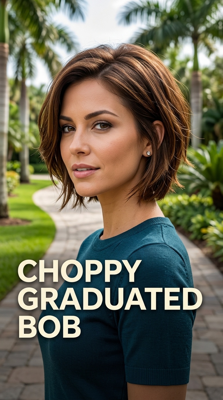 Choppy Graduated Bob