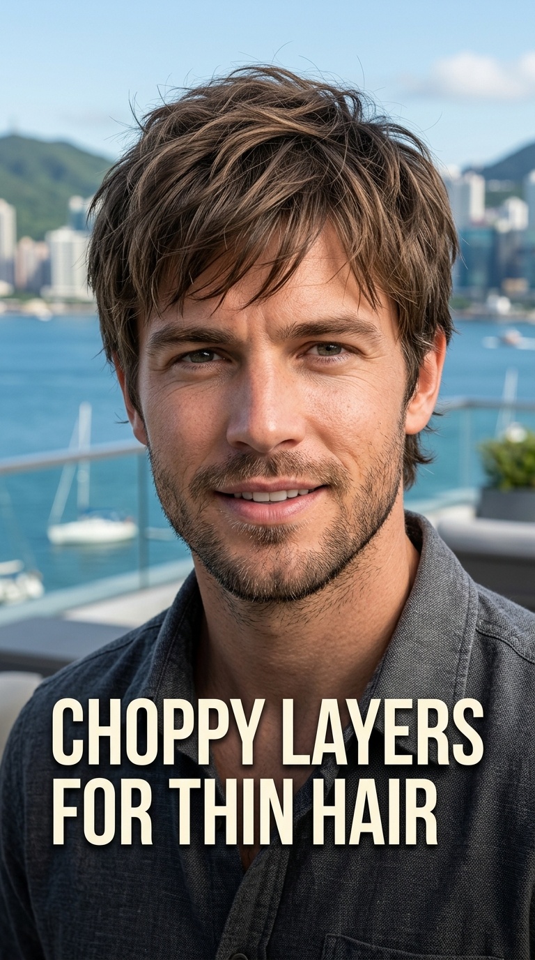 Choppy Layers for Thin Hair