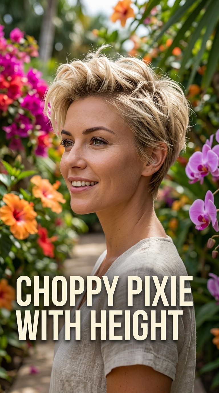 Choppy Pixie with Height