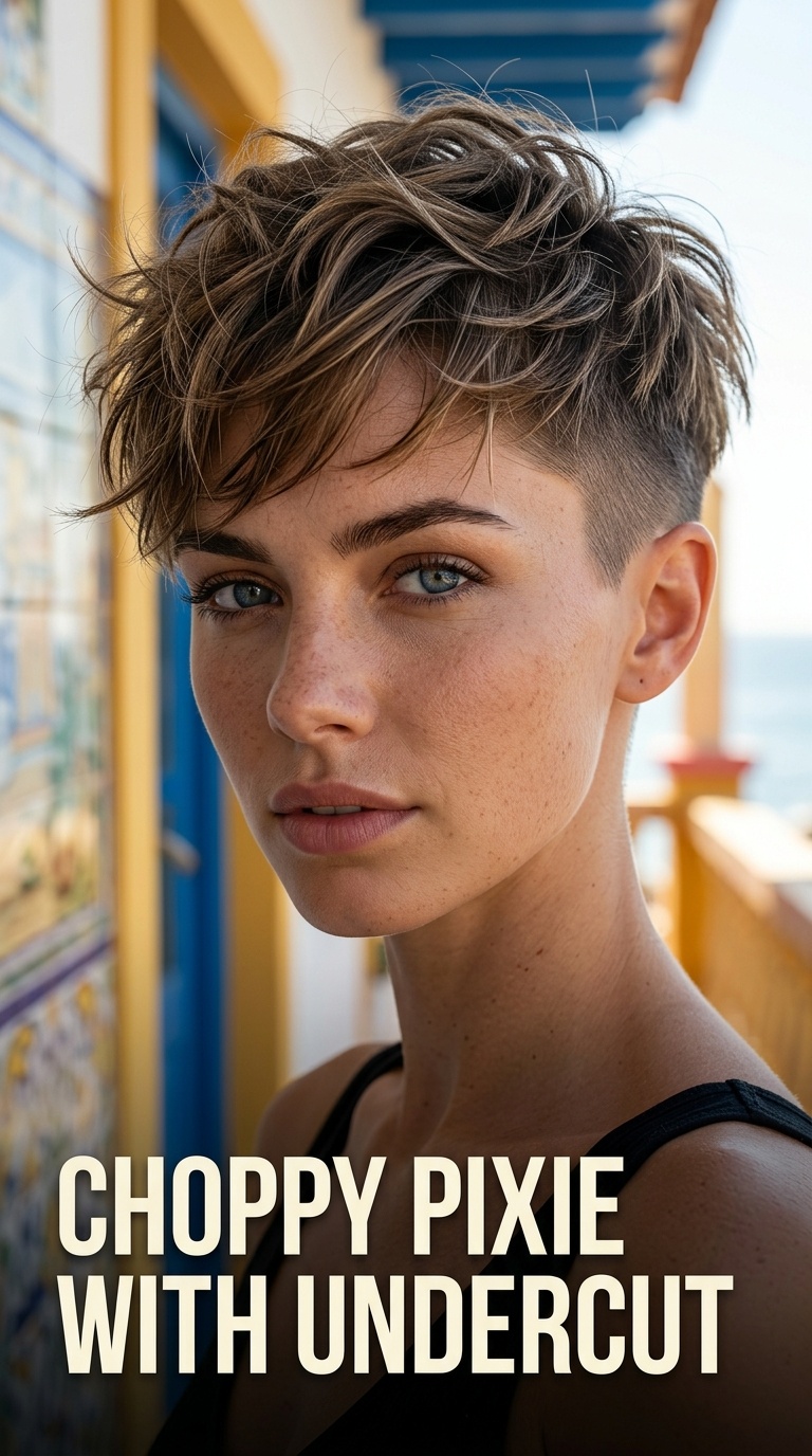 Choppy Pixie with Undercut