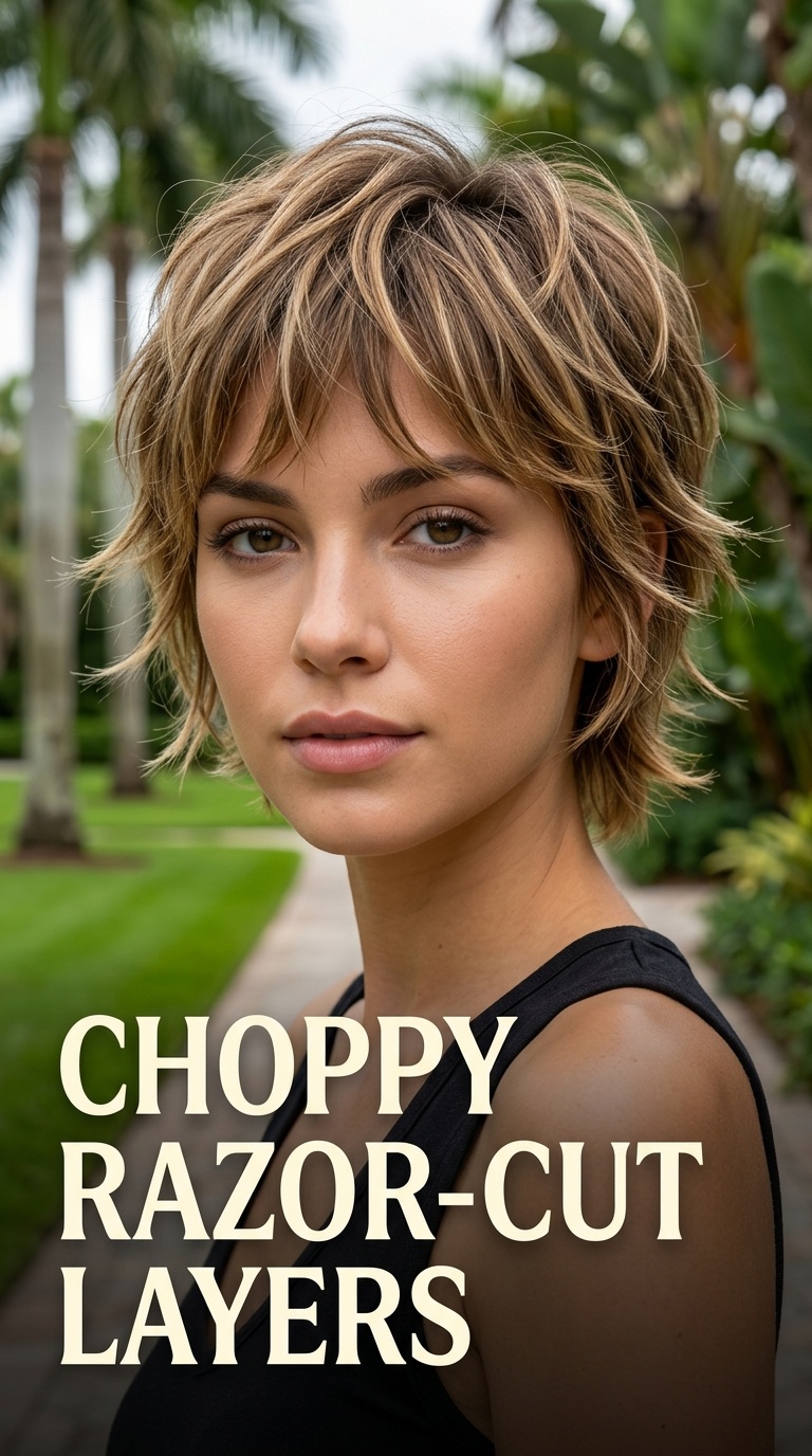 Choppy Razor-Cut Layers