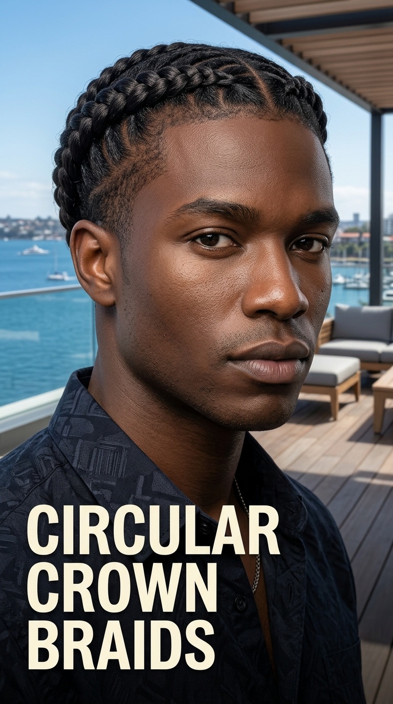 Circular Crown Braids