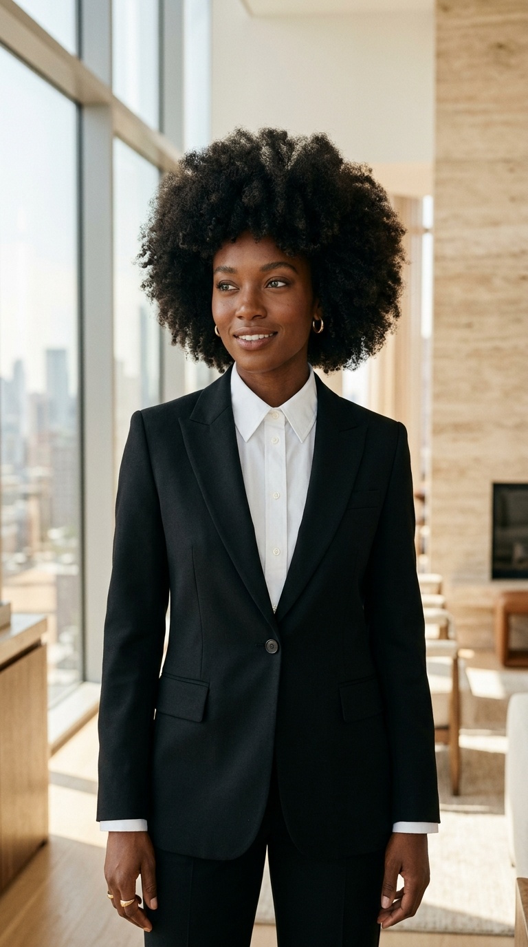 Classic Black Suit White Shirt