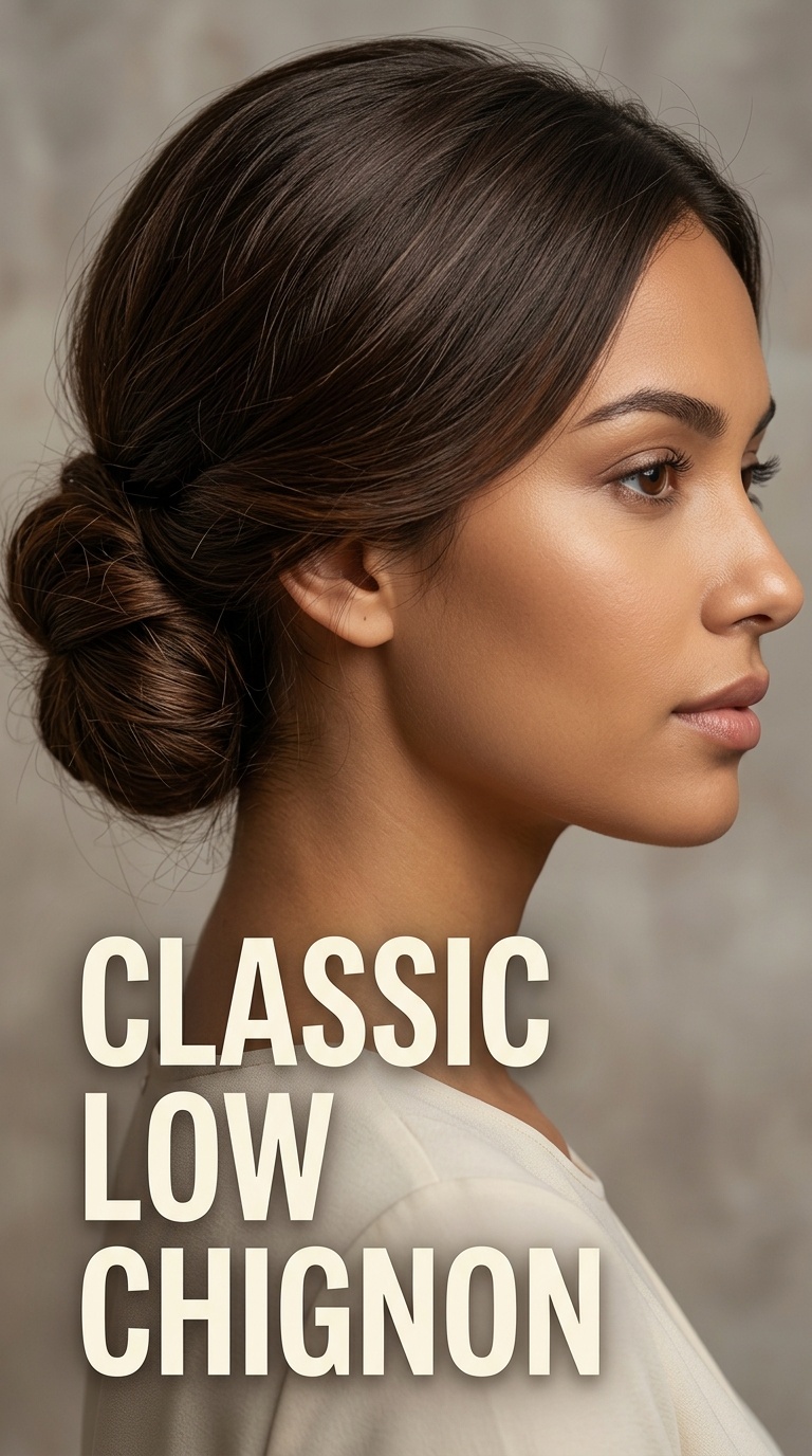 Classic Low Chignon