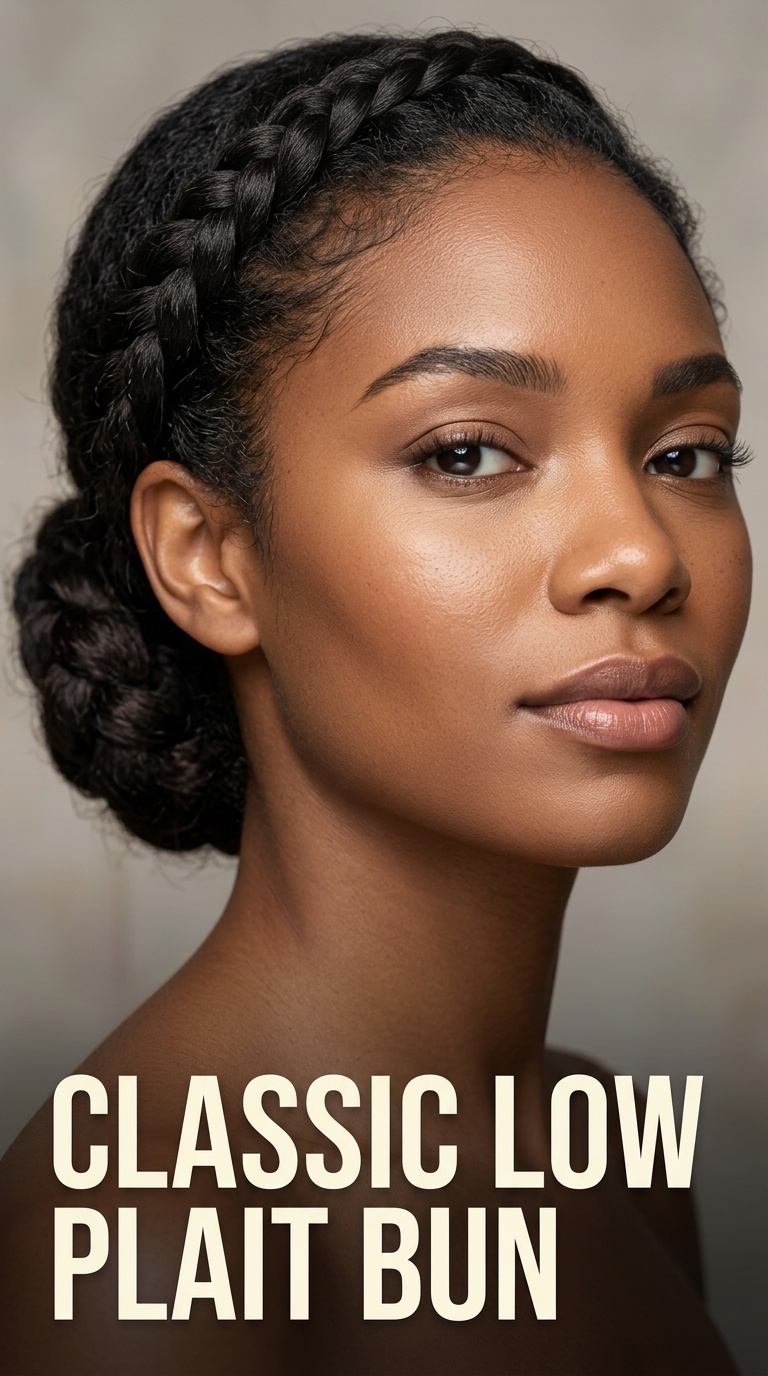 Classic Low Plait Bun