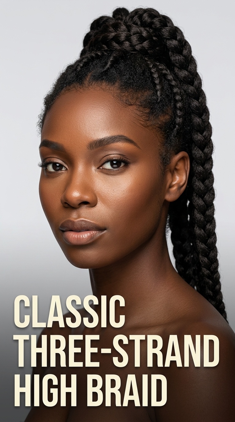 Classic Three-Strand High Braid