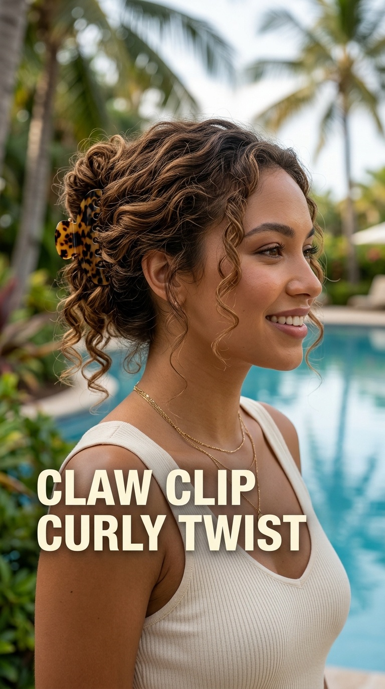 Claw Clip Curly Twist