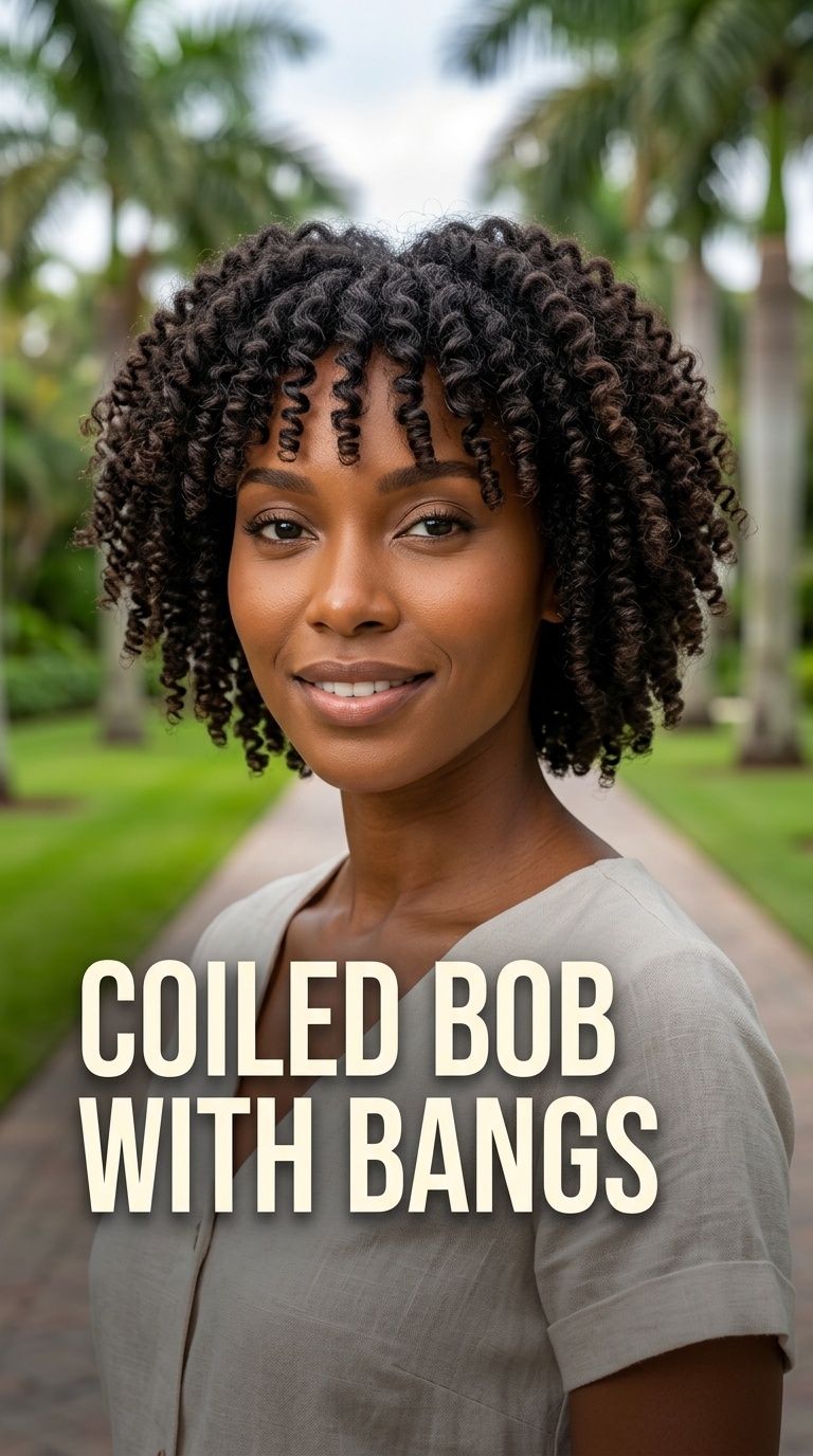 Coiled Bob with Bangs
