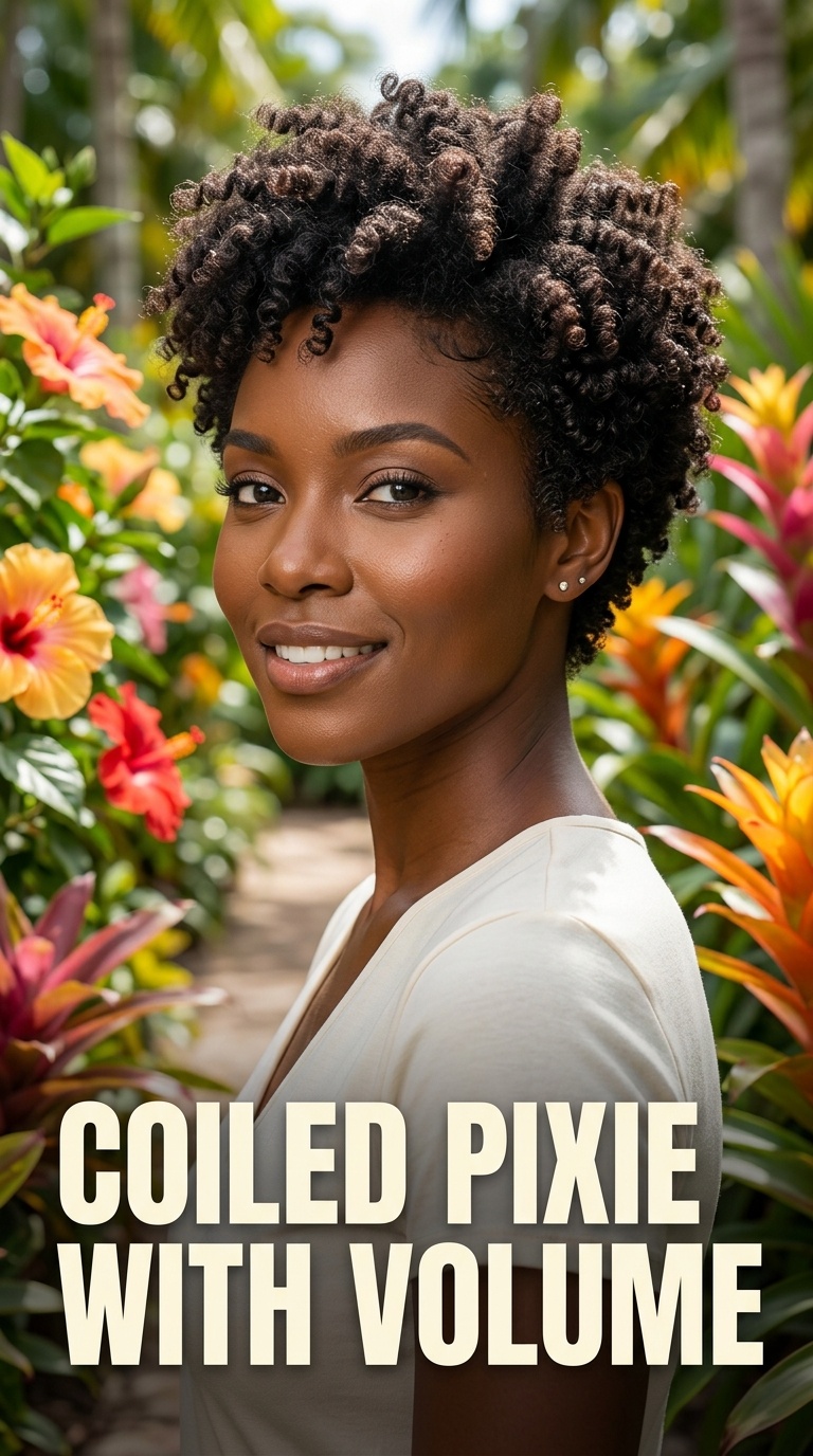 Coiled Pixie with Volume