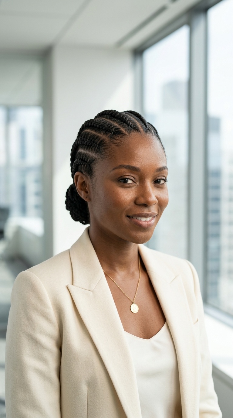 Cornrow Braids For Professional Occasions