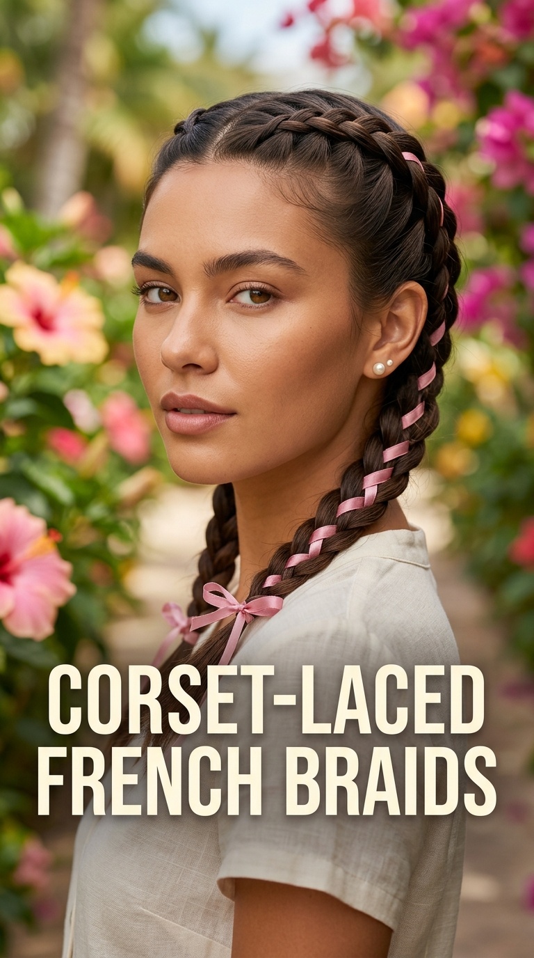 Corset-Laced French Braids