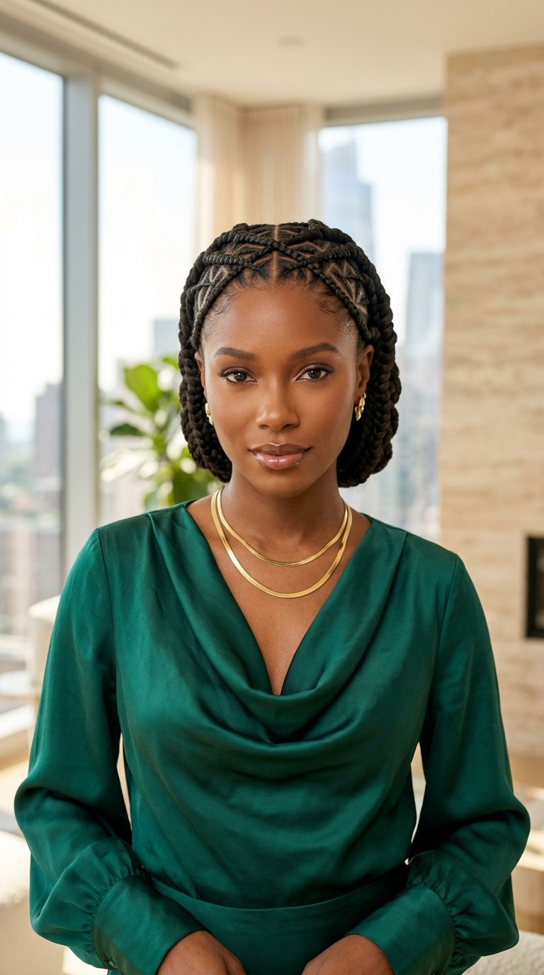 Criss Cross Freehand Braids