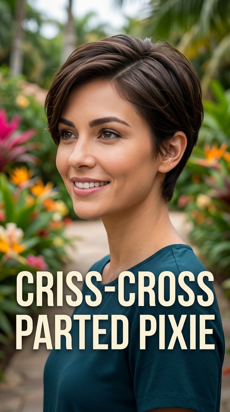 Criss-Cross Parted Pixie