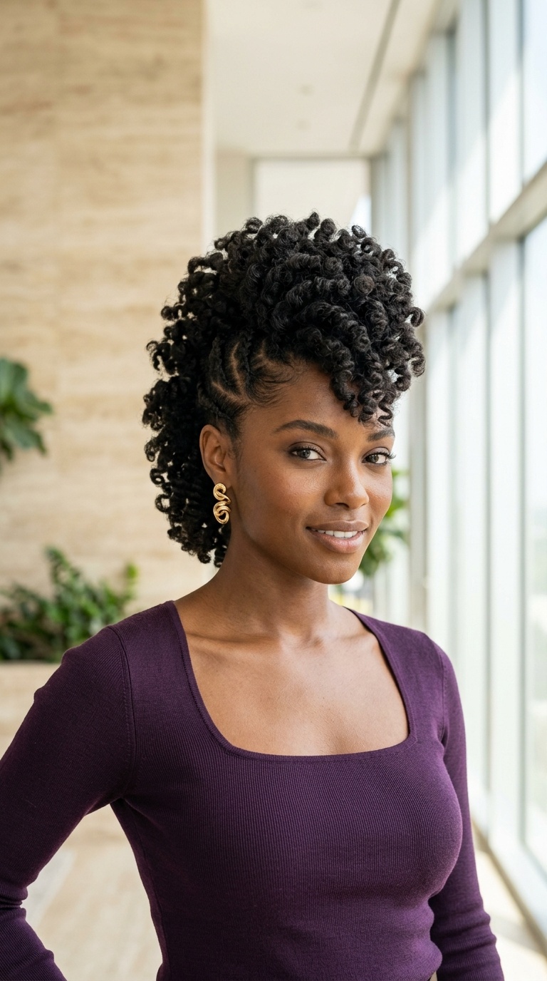Crochet Mohawk Hairstyles Black Women