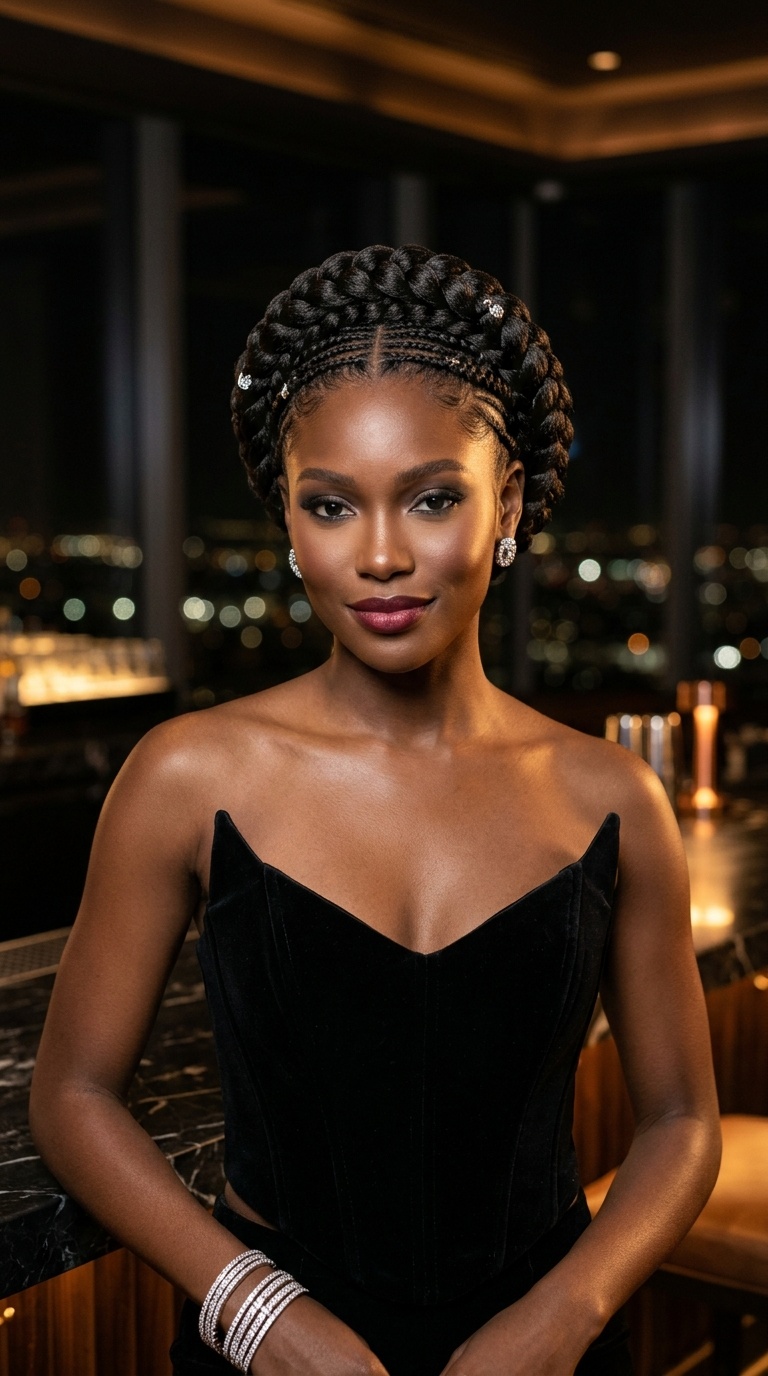 Crown Braid Prom Hairstyles