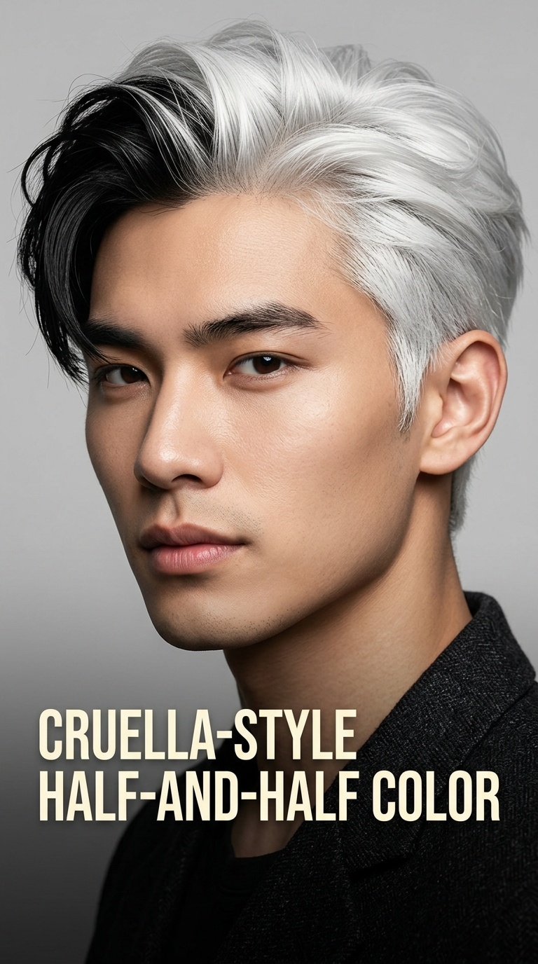 Cruella-Style Half-and-Half Color