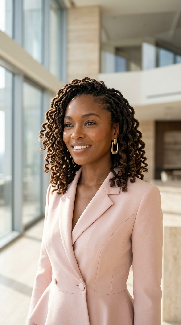 Curled Dreadlock Styles For Women