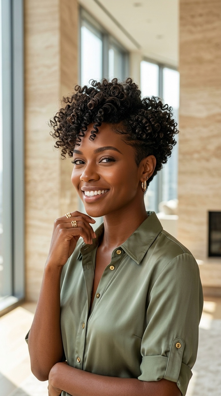 Curls With Low Tapered Cut