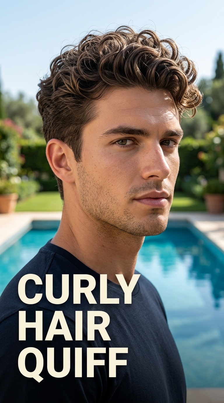 Curly Hair Quiff